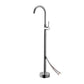 Floor Mounted Metal Freestanding Tub Filler One Handle Freestanding Tub Filler Trim Chrome Wall Clearhalo 'Bathroom Remodel & Bathroom Fixtures' 'Bathtub Faucets' 'bathtub_faucets' 'Home Improvement' 'home_improvement' 'home_improvement_bathtub_faucets' 7032316