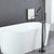 Floor Mounted Metal Freestanding Tub Filler Elbow Freestanding Bathtub Faucet Black Ground Clearhalo 'Bathroom Remodel & Bathroom Fixtures' 'Bathtub Faucets' 'bathtub_faucets' 'Home Improvement' 'home_improvement' 'home_improvement_bathtub_faucets' 7032364