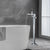 Modern Freestanding Faucet Metal Freestanding Tub Filler Trim Chrome Clearhalo 'Bathroom Remodel & Bathroom Fixtures' 'Bathtub Faucets' 'bathtub_faucets' 'Home Improvement' 'home_improvement' 'home_improvement_bathtub_faucets' 7032372
