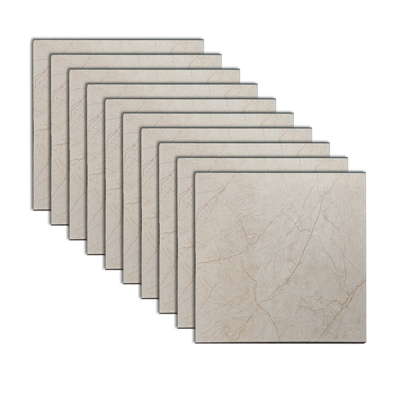 Square Wall and Floor Tile Straight Edge Pure Color Wall and Floor Tile Champagne Clearhalo 'Floor Tiles & Wall Tiles' 'floor_tiles_wall_tiles' 'Flooring 'Home Improvement' 'home_improvement' 'home_improvement_floor_tiles_wall_tiles' Walls and Ceiling' 7032595