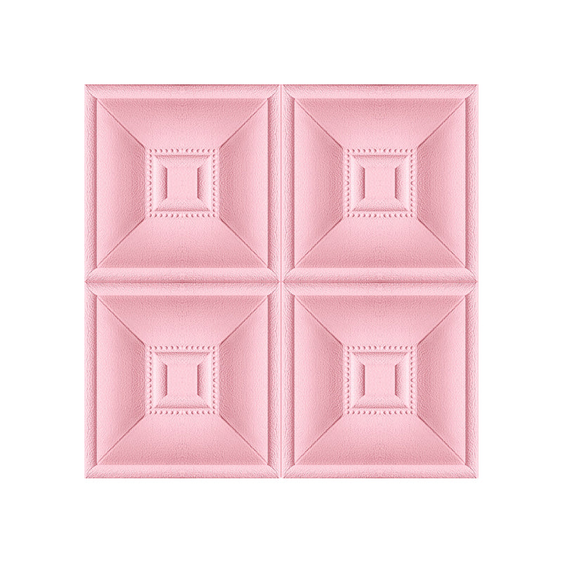 Gorgeous Style Wall Plank 3D Print Bathroom Living Room Wall Panels with Upholstered Pink 1 Piece Clearhalo 'Flooring 'Home Improvement' 'home_improvement' 'home_improvement_wall_paneling' 'Wall Paneling' 'wall_paneling' 'Walls & Ceilings' Walls and Ceiling' 7032805