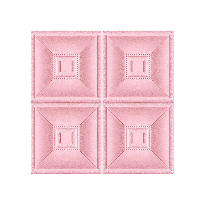Gorgeous Style Wall Plank 3D Print Bathroom Living Room Wall Panels with Upholstered Pink 1 Piece Clearhalo 'Flooring 'Home Improvement' 'home_improvement' 'home_improvement_wall_paneling' 'Wall Paneling' 'wall_paneling' 'Walls & Ceilings' Walls and Ceiling' 7032805