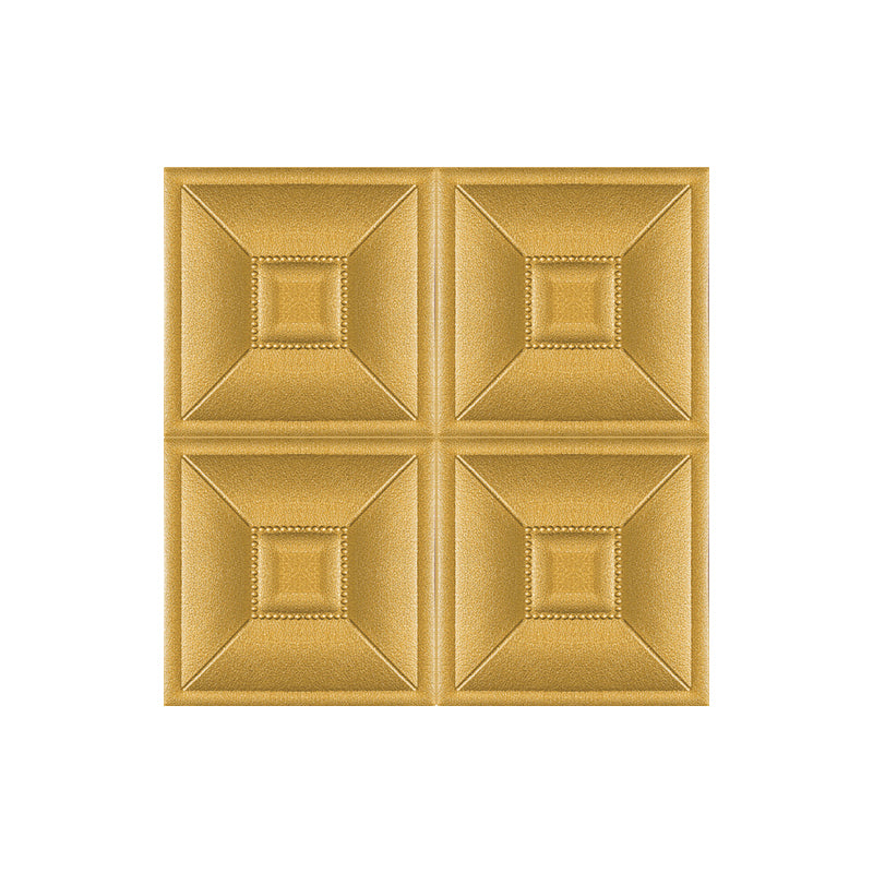 Gorgeous Style Wall Plank 3D Print Bathroom Living Room Wall Panels with Upholstered Gold 1 Piece Clearhalo 'Flooring 'Home Improvement' 'home_improvement' 'home_improvement_wall_paneling' 'Wall Paneling' 'wall_paneling' 'Walls & Ceilings' Walls and Ceiling' 7032812