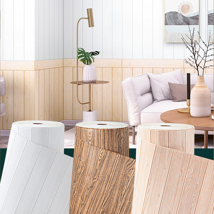 Traditional Tin Backsplash Paneling Smooth Wall Ceiling Wood Grain Design Clearhalo 'Flooring 'Home Improvement' 'home_improvement' 'home_improvement_wall_paneling' 'Wall Paneling' 'wall_paneling' 'Walls & Ceilings' Walls and Ceiling' 7032853