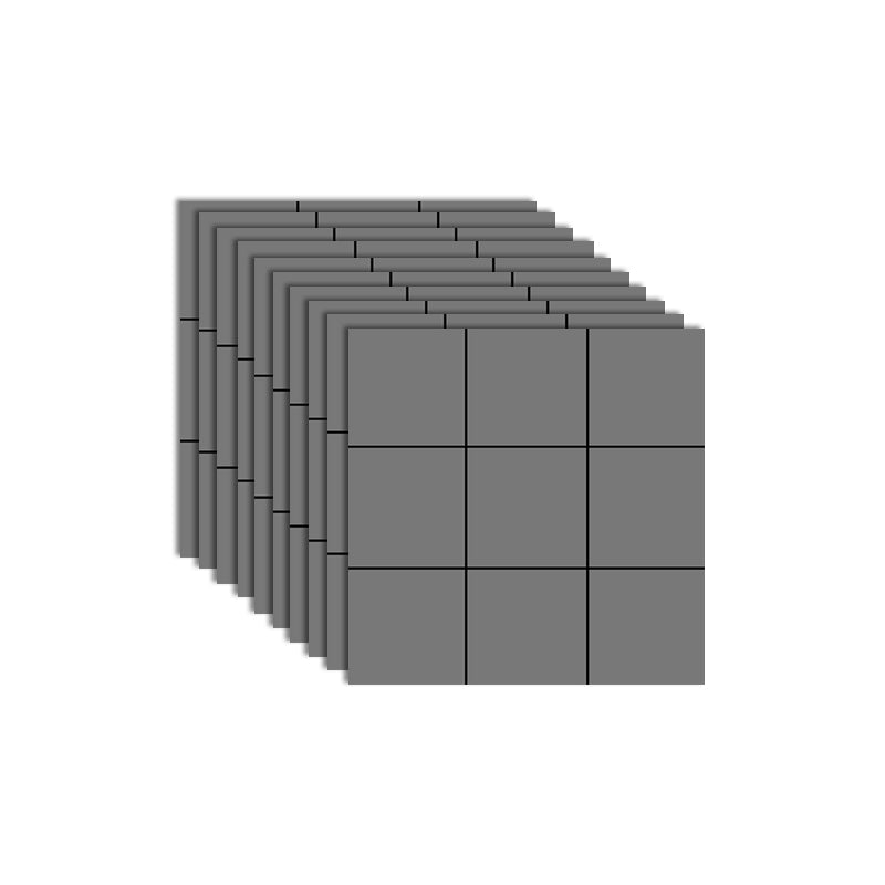 Plastic Square Peel & Stick Tile Grid Mosaic Tile for Backsplash Wall Grey Matte Clearhalo 'Flooring 'Home Improvement' 'home_improvement' 'home_improvement_peel_stick_blacksplash' 'Peel & Stick Backsplash Tile' 'peel_stick_blacksplash' 'Walls & Ceilings' Walls and Ceiling' 7032873