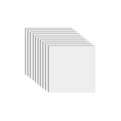 Plastic Square Peel & Stick Tile Grid Mosaic Tile for Backsplash Wall White Glossy Clearhalo 'Flooring 'Home Improvement' 'home_improvement' 'home_improvement_peel_stick_blacksplash' 'Peel & Stick Backsplash Tile' 'peel_stick_blacksplash' 'Walls & Ceilings' Walls and Ceiling' 7032876