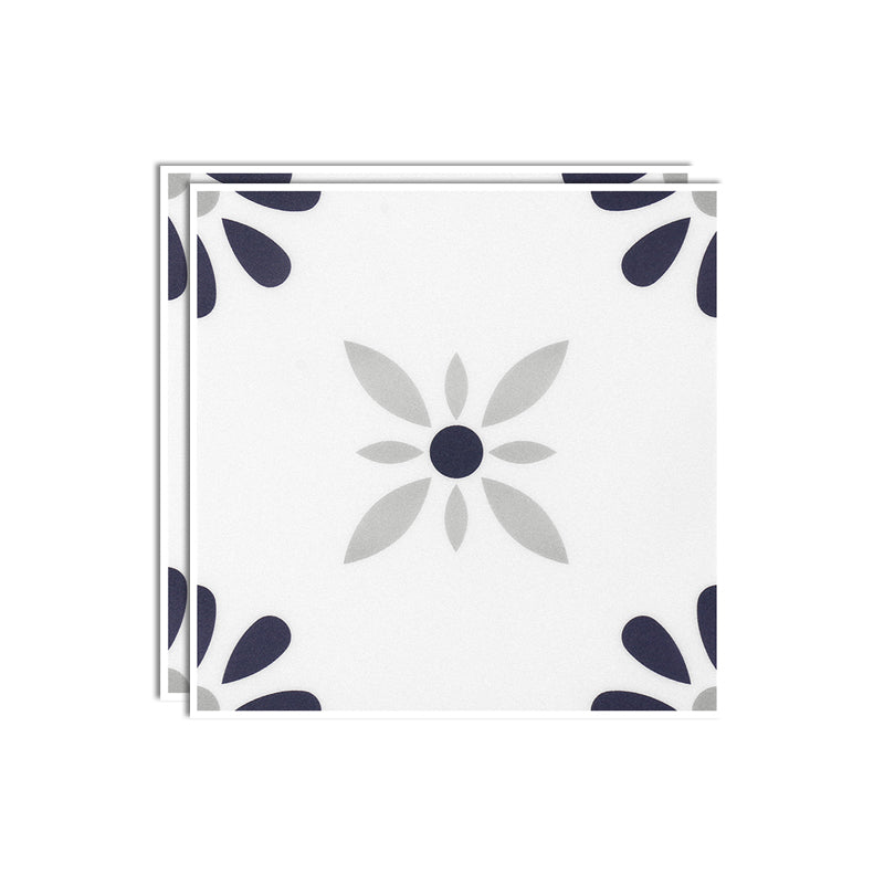 Print Plastic Peel & Stick Tile Field Tile for Kitchen and Bathroom Backsplash Blue-Black Clearhalo 'Flooring 'Home Improvement' 'home_improvement' 'home_improvement_peel_stick_blacksplash' 'Peel & Stick Backsplash Tile' 'peel_stick_blacksplash' 'Walls & Ceilings' Walls and Ceiling' 7032921