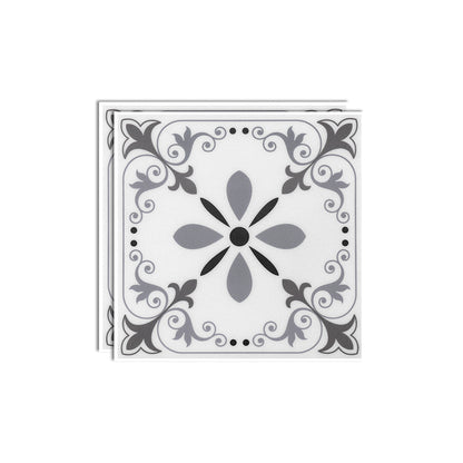 Plastic Peel & Stick Tile Square Print Field Tile for Kitchen and Bathroom Grey Clearhalo 'Flooring 'Home Improvement' 'home_improvement' 'home_improvement_peel_stick_blacksplash' 'Peel & Stick Backsplash Tile' 'peel_stick_blacksplash' 'Walls & Ceilings' Walls and Ceiling' 7032930