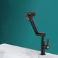 Kitchen Faucet Universal Head Rod Handle Kitchen Faucet Hot and Cold Controlled Faucet Black Cold Water Dispensers Clearhalo 'Home Improvement' 'home_improvement' 'home_improvement_kitchen_faucets' 'Kitchen Faucets' 'Kitchen Remodel & Kitchen Fixtures' 'Kitchen Sinks & Faucet Components' 'kitchen_faucets' 7032950