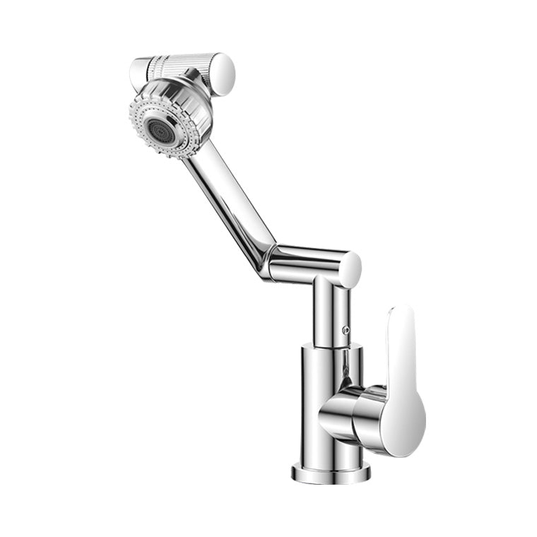 Kitchen Faucet Universal Head Rod Handle Kitchen Faucet Hot and Cold Controlled Faucet Clearhalo 'Home Improvement' 'home_improvement' 'home_improvement_kitchen_faucets' 'Kitchen Faucets' 'Kitchen Remodel & Kitchen Fixtures' 'Kitchen Sinks & Faucet Components' 'kitchen_faucets' 7032956