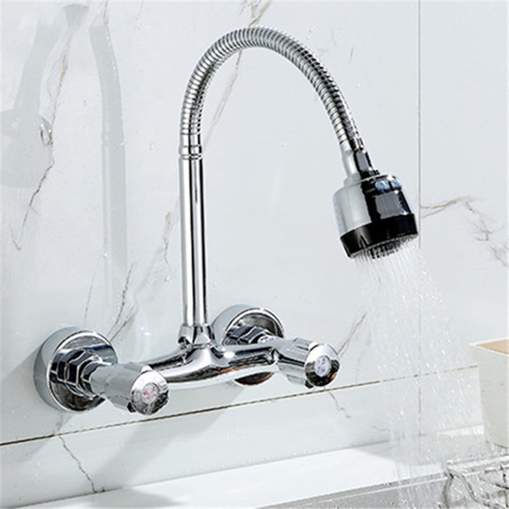 Wall Mounted Modern Metal Kitchen Faucet High Arch Water Filler Clearhalo 'Home Improvement' 'home_improvement' 'home_improvement_kitchen_faucets' 'Kitchen Faucets' 'Kitchen Remodel & Kitchen Fixtures' 'Kitchen Sinks & Faucet Components' 'kitchen_faucets' 7032967