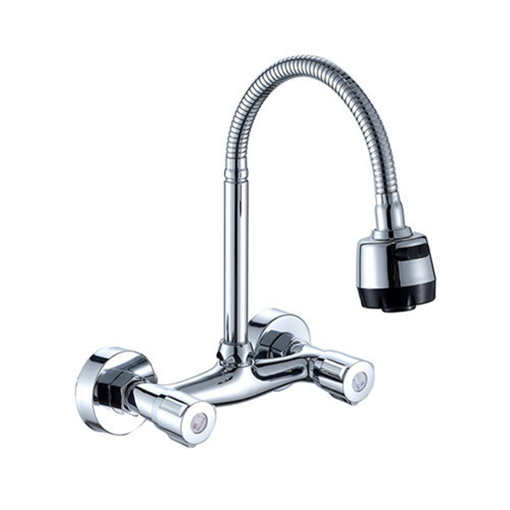 Wall Mounted Modern Metal Kitchen Faucet High Arch Water Filler Clearhalo 'Home Improvement' 'home_improvement' 'home_improvement_kitchen_faucets' 'Kitchen Faucets' 'Kitchen Remodel & Kitchen Fixtures' 'Kitchen Sinks & Faucet Components' 'kitchen_faucets' 7032972