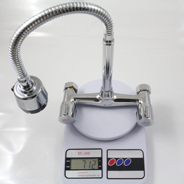 Wall Mounted Modern Metal Kitchen Faucet High Arch Water Filler Clearhalo 'Home Improvement' 'home_improvement' 'home_improvement_kitchen_faucets' 'Kitchen Faucets' 'Kitchen Remodel & Kitchen Fixtures' 'Kitchen Sinks & Faucet Components' 'kitchen_faucets' 7032976