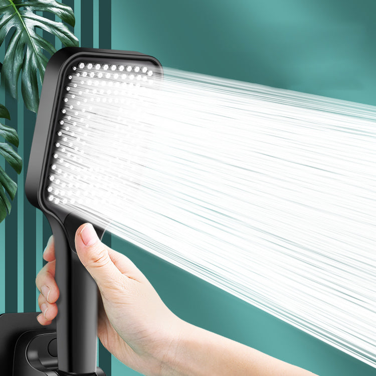 Contemporary Square Handheld Shower Head 3 Setting Spray Head Clearhalo 'Bathroom Remodel & Bathroom Fixtures' 'Home Improvement' 'home_improvement' 'home_improvement_shower_heads' 'Shower Heads' 'shower_heads' 'Showers & Bathtubs Plumbing' 'Showers & Bathtubs' 7032987