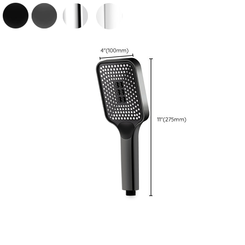 Contemporary Square Handheld Shower Head 3 Setting Spray Head Clearhalo 'Bathroom Remodel & Bathroom Fixtures' 'Home Improvement' 'home_improvement' 'home_improvement_shower_heads' 'Shower Heads' 'shower_heads' 'Showers & Bathtubs Plumbing' 'Showers & Bathtubs' 7033005