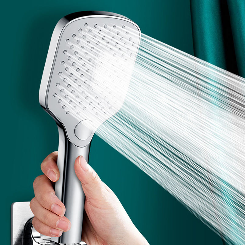 Contemporary Fixed Shower Head Square Supercharged Shower Head Combo Clearhalo 'Bathroom Remodel & Bathroom Fixtures' 'Home Improvement' 'home_improvement' 'home_improvement_shower_heads' 'Shower Heads' 'shower_heads' 'Showers & Bathtubs Plumbing' 'Showers & Bathtubs' 7033027