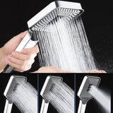 Modern Handheld Shower Head Square Three-speed Fall Resistance Spray Head Clearhalo 'Bathroom Remodel & Bathroom Fixtures' 'Home Improvement' 'home_improvement' 'home_improvement_shower_heads' 'Shower Heads' 'shower_heads' 'Showers & Bathtubs Plumbing' 'Showers & Bathtubs' 7033044