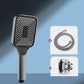 Modern Handheld Shower Head Square Three-speed Fall Resistance Spray Head Grey Shower Heads with Holder and Hose Clearhalo 'Bathroom Remodel & Bathroom Fixtures' 'Home Improvement' 'home_improvement' 'home_improvement_shower_heads' 'Shower Heads' 'shower_heads' 'Showers & Bathtubs Plumbing' 'Showers & Bathtubs' 7033057