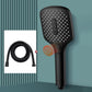 Contemporary Handheld Supercharged Shower Head Square Spray Head Black Shower Head with Hose Clearhalo 'Bathroom Remodel & Bathroom Fixtures' 'Home Improvement' 'home_improvement' 'home_improvement_shower_heads' 'Shower Heads' 'shower_heads' 'Showers & Bathtubs Plumbing' 'Showers & Bathtubs' 7033082