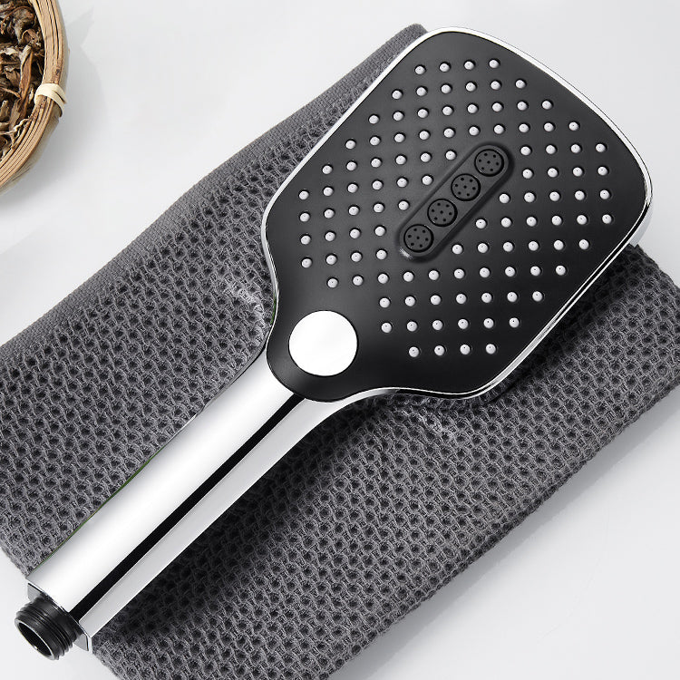 Contemporary Handheld Supercharged Shower Head Square Spray Head Clearhalo 'Bathroom Remodel & Bathroom Fixtures' 'Home Improvement' 'home_improvement' 'home_improvement_shower_heads' 'Shower Heads' 'shower_heads' 'Showers & Bathtubs Plumbing' 'Showers & Bathtubs' 7033083