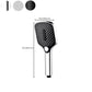 Contemporary Handheld Supercharged Shower Head Square Spray Head Clearhalo 'Bathroom Remodel & Bathroom Fixtures' 'Home Improvement' 'home_improvement' 'home_improvement_shower_heads' 'Shower Heads' 'shower_heads' 'Showers & Bathtubs Plumbing' 'Showers & Bathtubs' 7033087