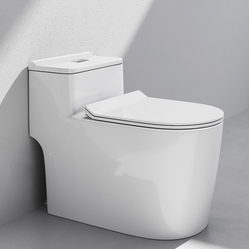 Traditional Ceramic Flush Toilet Slow Close Seat Included Urine Toilet for Bathroom 16" Clearhalo 'Bathroom Remodel & Bathroom Fixtures' 'Home Improvement' 'home_improvement' 'home_improvement_toilets' 'Toilets & Bidets' 'Toilets' 7033726