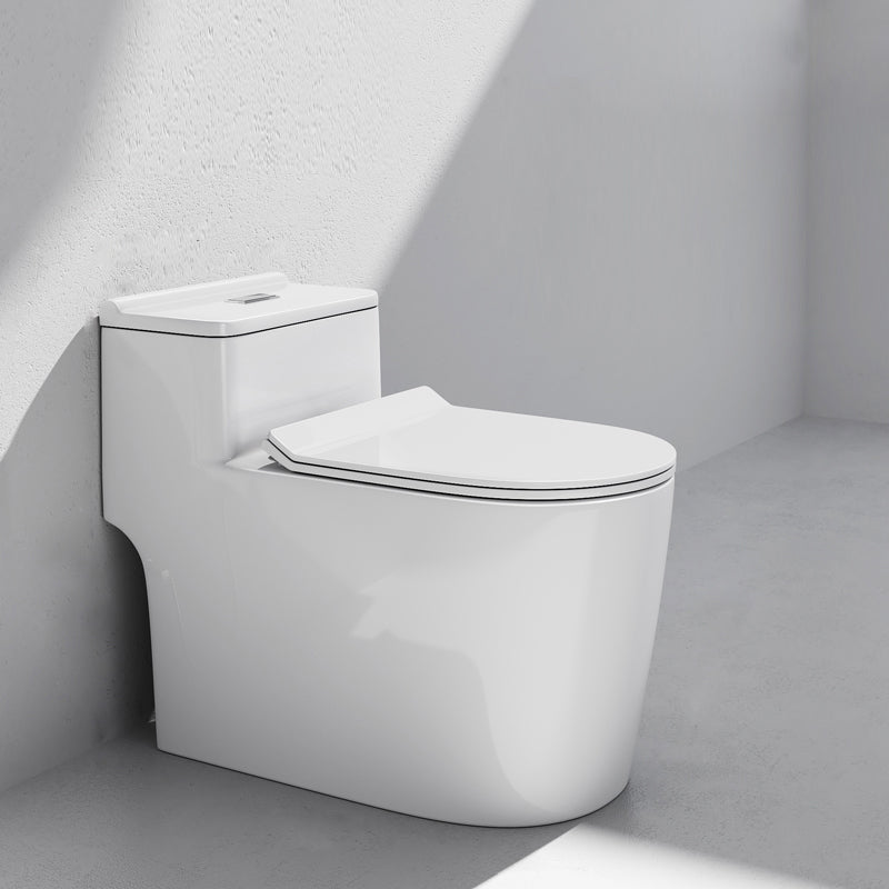 Traditional Ceramic Flush Toilet Slow Close Seat Included Urine Toilet for Bathroom 12" Clearhalo 'Bathroom Remodel & Bathroom Fixtures' 'Home Improvement' 'home_improvement' 'home_improvement_toilets' 'Toilets & Bidets' 'Toilets' 7033727