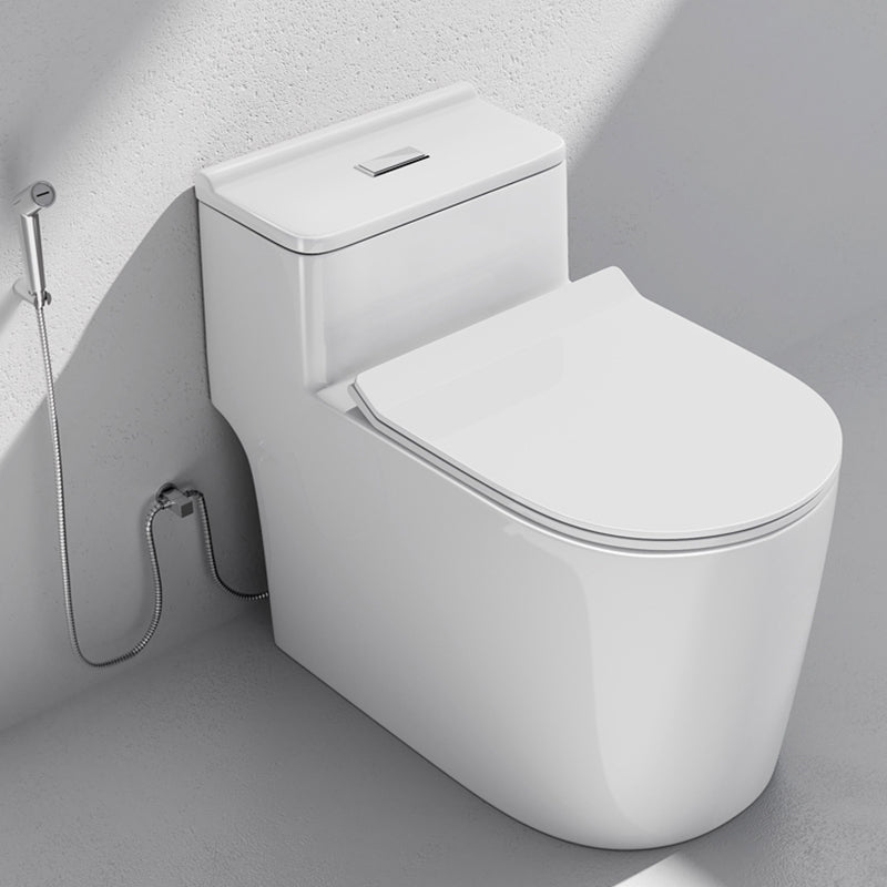 Traditional Ceramic Flush Toilet Slow Close Seat Included Urine Toilet for Bathroom 14" Clearhalo 'Bathroom Remodel & Bathroom Fixtures' 'Home Improvement' 'home_improvement' 'home_improvement_toilets' 'Toilets & Bidets' 'Toilets' 7033728