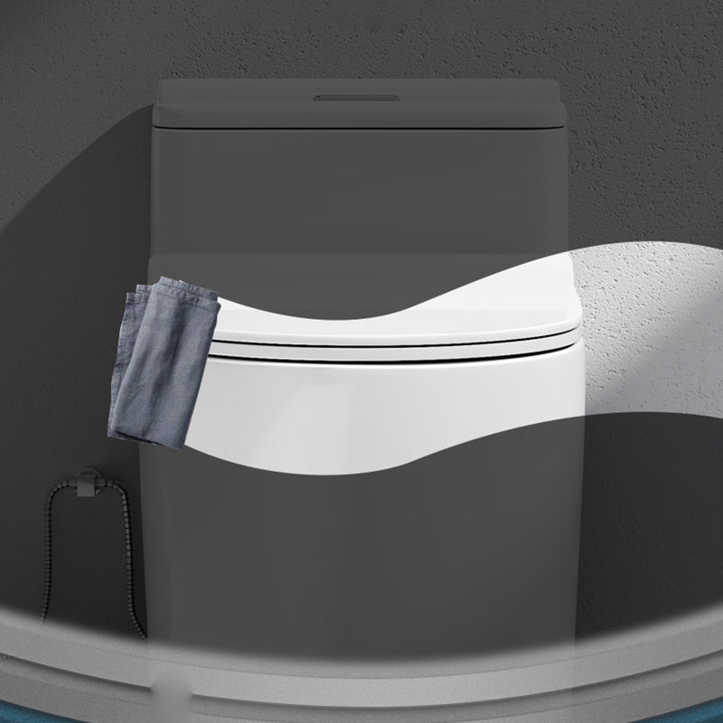 Traditional Ceramic Flush Toilet Slow Close Seat Included Urine Toilet for Bathroom Clearhalo 'Bathroom Remodel & Bathroom Fixtures' 'Home Improvement' 'home_improvement' 'home_improvement_toilets' 'Toilets & Bidets' 'Toilets' 7033736