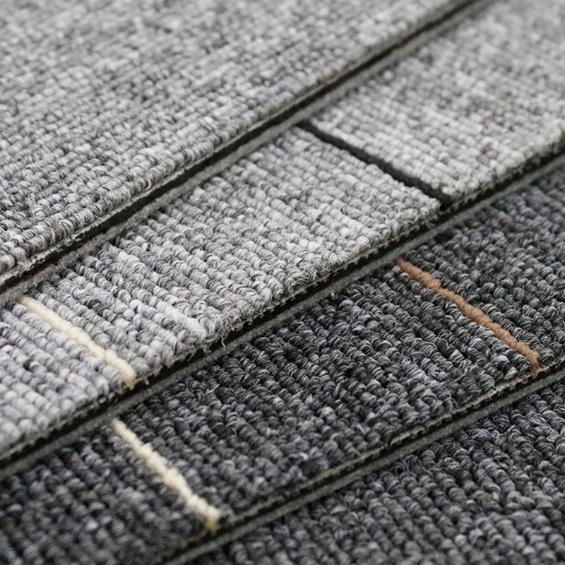 Modern Carpet Tiles Self Adhesive Multi Level Loop Fire Resistant Carpet Tile Clearhalo 'Carpet Tiles & Carpet Squares' 'carpet_tiles_carpet_squares' 'Flooring 'Home Improvement' 'home_improvement' 'home_improvement_carpet_tiles_carpet_squares' Walls and Ceiling' 7033780