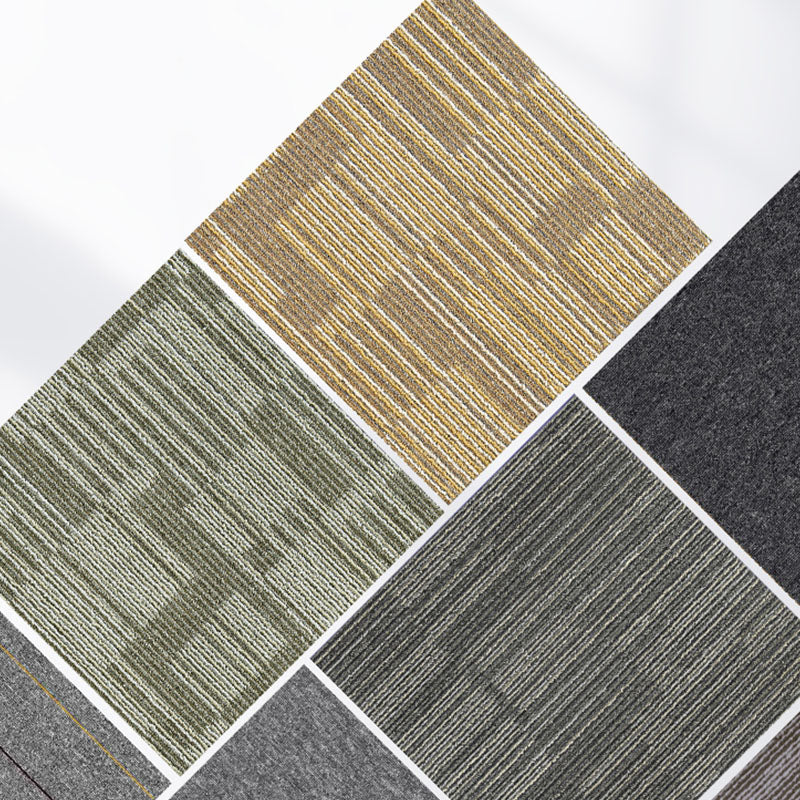 Modern Carpet Tiles Self Adhesive Multi Level Loop Fire Resistant Carpet Tile Clearhalo 'Carpet Tiles & Carpet Squares' 'carpet_tiles_carpet_squares' 'Flooring 'Home Improvement' 'home_improvement' 'home_improvement_carpet_tiles_carpet_squares' Walls and Ceiling' 7033789