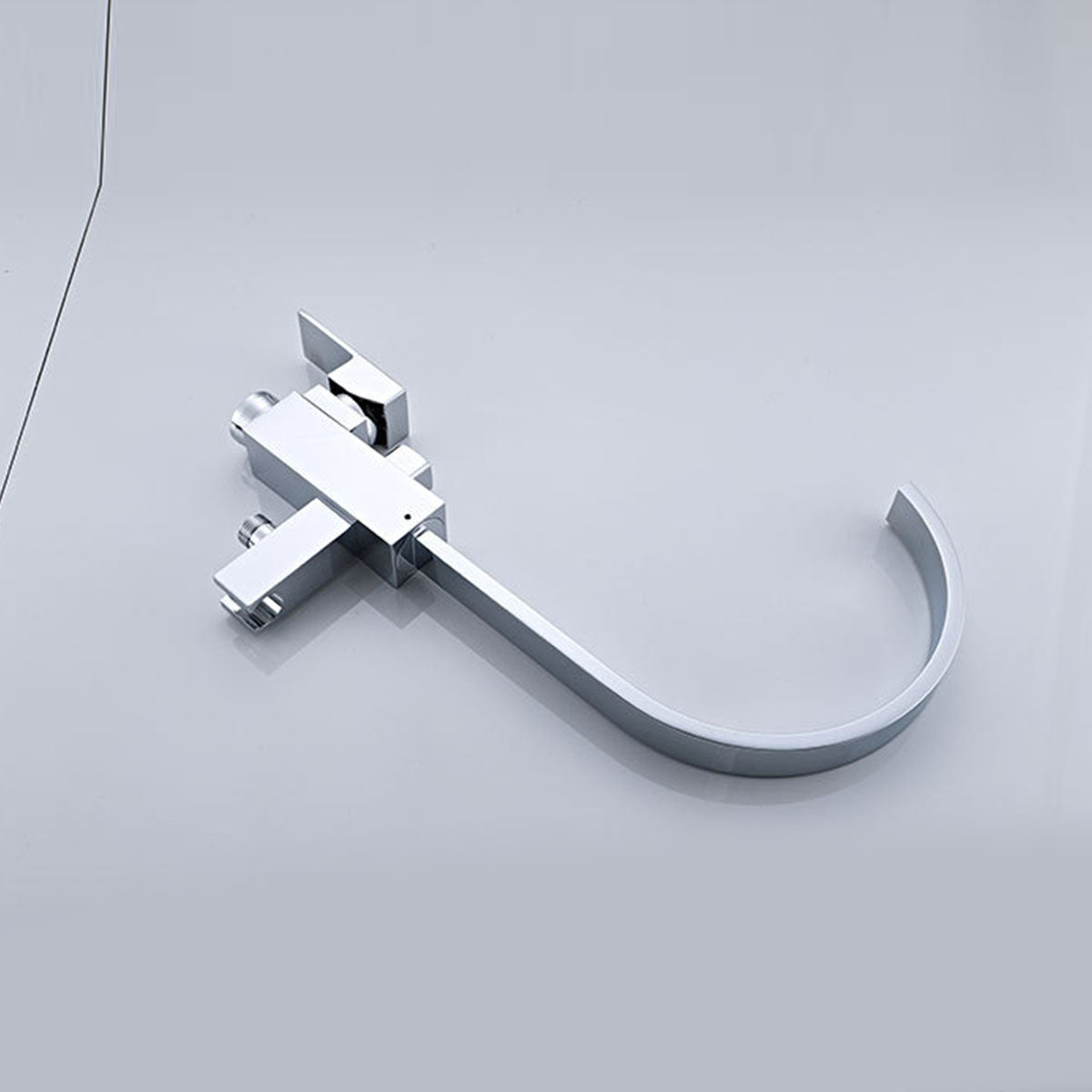 Modern Freestanding Tub Filler Trim Brass Floor Mounted with Risers Freestanding Faucet Clearhalo 'Bathroom Remodel & Bathroom Fixtures' 'Bathtub Faucets' 'bathtub_faucets' 'Home Improvement' 'home_improvement' 'home_improvement_bathtub_faucets' 7033845