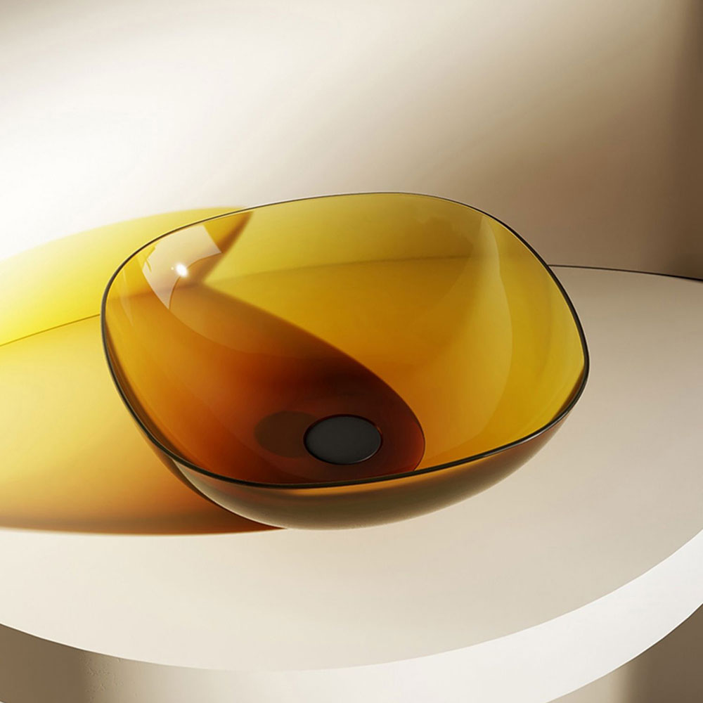 Modern Vessel Bathroom Sink Square Resin with Pop-Up Drain Vessel Lavatory Sink Only Clearhalo 'Bathroom Remodel & Bathroom Fixtures' 'Bathroom Sinks & Faucet Components' 'Bathroom Sinks' 'bathroom_sink' 'Home Improvement' 'home_improvement' 'home_improvement_bathroom_sink' 7033971