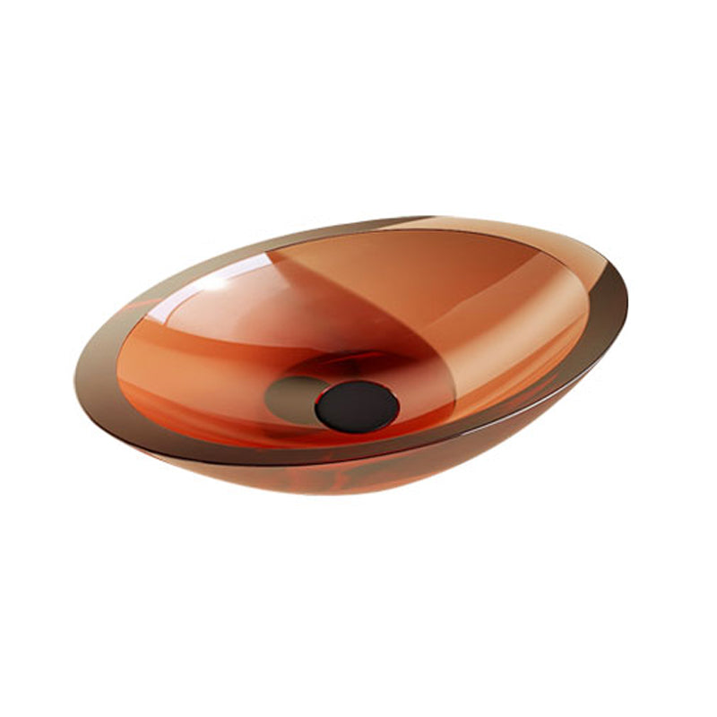 Modern Vessel Bathroom Sink Square Resin with Pop-Up Drain Vessel Lavatory Sink Only Clearhalo 'Bathroom Remodel & Bathroom Fixtures' 'Bathroom Sinks & Faucet Components' 'Bathroom Sinks' 'bathroom_sink' 'Home Improvement' 'home_improvement' 'home_improvement_bathroom_sink' 7033973