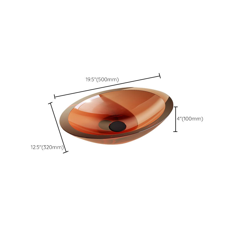 Modern Vessel Bathroom Sink Square Resin with Pop-Up Drain Vessel Lavatory Sink Only Clearhalo 'Bathroom Remodel & Bathroom Fixtures' 'Bathroom Sinks & Faucet Components' 'Bathroom Sinks' 'bathroom_sink' 'Home Improvement' 'home_improvement' 'home_improvement_bathroom_sink' 7033977