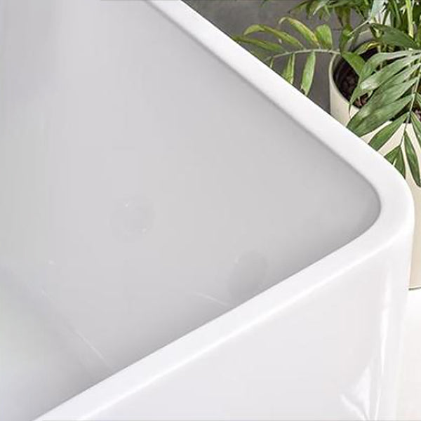 Rectangular Bathtub Acrylic Soaking Bath in White , 22.83-inch Tall Clearhalo 'Bathroom Remodel & Bathroom Fixtures' 'Bathtubs' 'Home Improvement' 'home_improvement' 'home_improvement_bathtubs' 'Showers & Bathtubs' 7034399