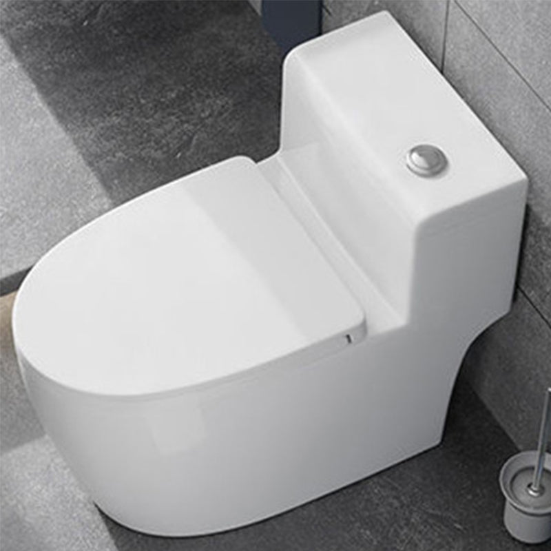 Contemporary Floor Mount Flush Toilet White Toilet Bowl for Washroom 16"L x 28"W x 24"H 14" Clearhalo 'Bathroom Remodel & Bathroom Fixtures' 'Home Improvement' 'home_improvement' 'home_improvement_toilets' 'Toilets & Bidets' 'Toilets' 7035886
