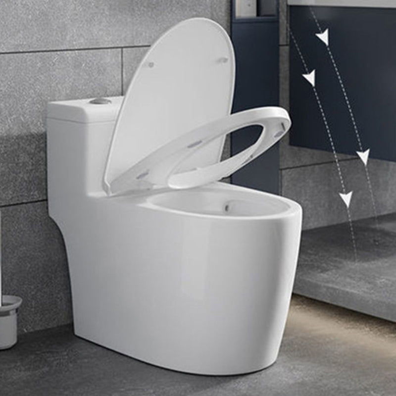 Contemporary Floor Mount Flush Toilet White Toilet Bowl for Washroom Clearhalo 'Bathroom Remodel & Bathroom Fixtures' 'Home Improvement' 'home_improvement' 'home_improvement_toilets' 'Toilets & Bidets' 'Toilets' 7035892