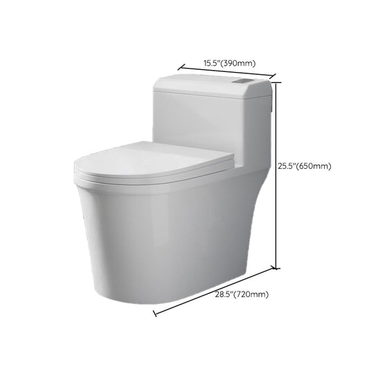 Contemporary Floor Mount Flush Toilet White Toilet Bowl for Washroom Clearhalo 'Bathroom Remodel & Bathroom Fixtures' 'Home Improvement' 'home_improvement' 'home_improvement_toilets' 'Toilets & Bidets' 'Toilets' 7035895