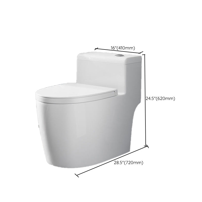 Contemporary Floor Mount Flush Toilet White Toilet Bowl for Washroom Clearhalo 'Bathroom Remodel & Bathroom Fixtures' 'Home Improvement' 'home_improvement' 'home_improvement_toilets' 'Toilets & Bidets' 'Toilets' 7035896