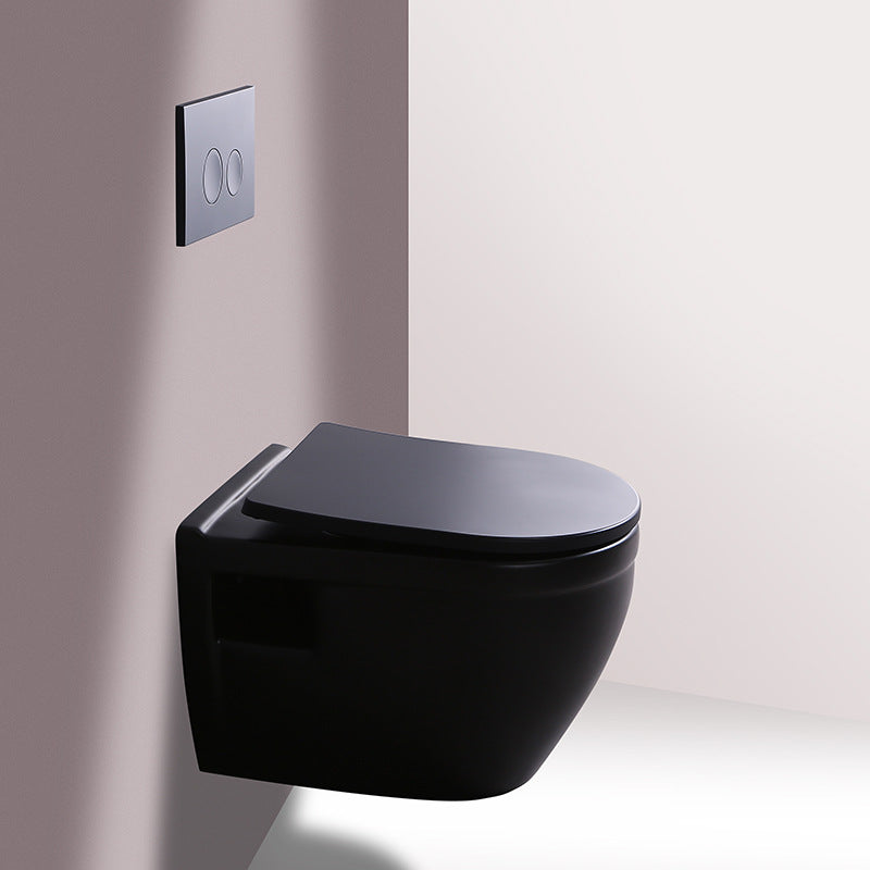 Modern Ceramic Flush Toilet Wall Mount Toilet Bowl for Washroom Clearhalo 'Bathroom Remodel & Bathroom Fixtures' 'Home Improvement' 'home_improvement' 'home_improvement_toilets' 'Toilets & Bidets' 'Toilets' 7035900