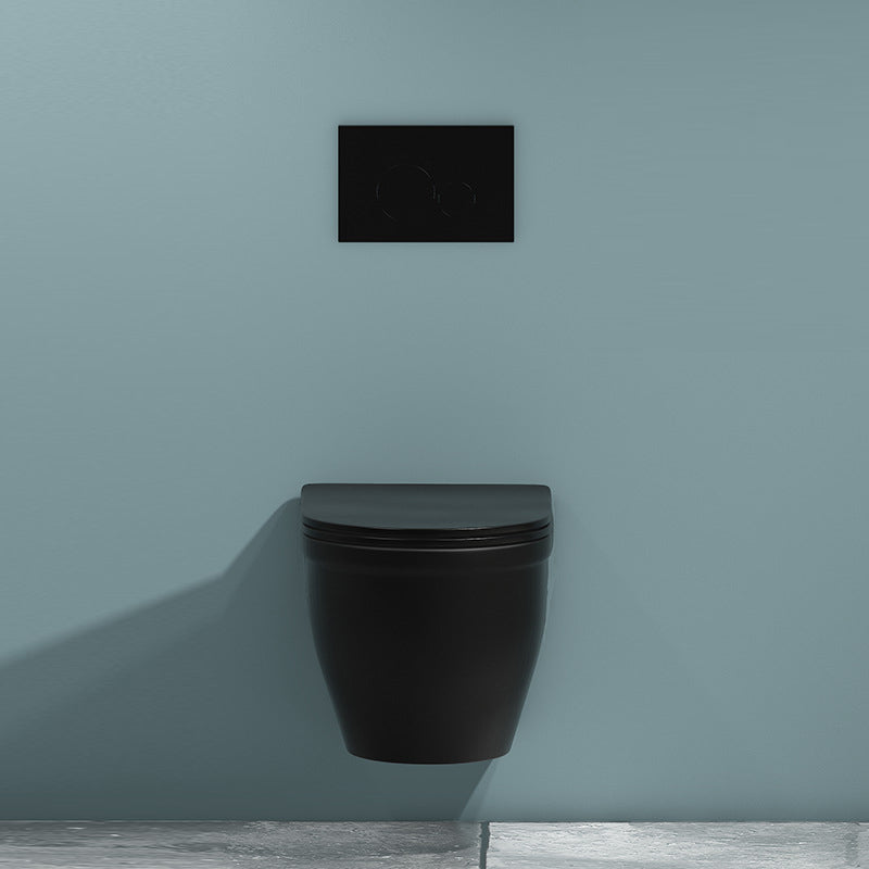 Modern Ceramic Flush Toilet Wall Mount Toilet Bowl for Washroom Clearhalo 'Bathroom Remodel & Bathroom Fixtures' 'Home Improvement' 'home_improvement' 'home_improvement_toilets' 'Toilets & Bidets' 'Toilets' 7035904