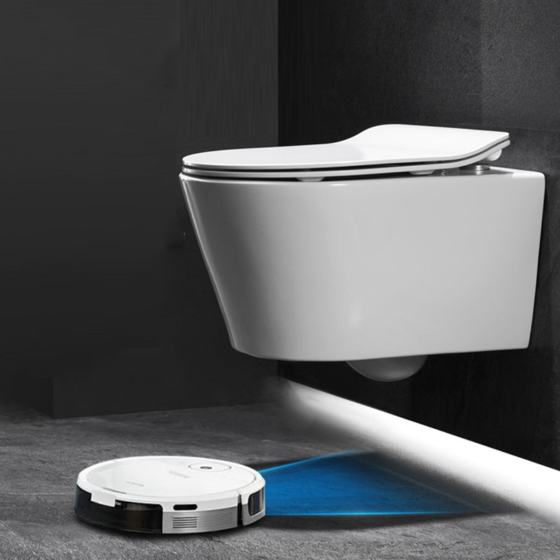 Modern Ceramic Flush Toilet Wall Mount White Toilet Bowl for Washroom Clearhalo 'Bathroom Remodel & Bathroom Fixtures' 'Home Improvement' 'home_improvement' 'home_improvement_toilets' 'Toilets & Bidets' 'Toilets' 7035921