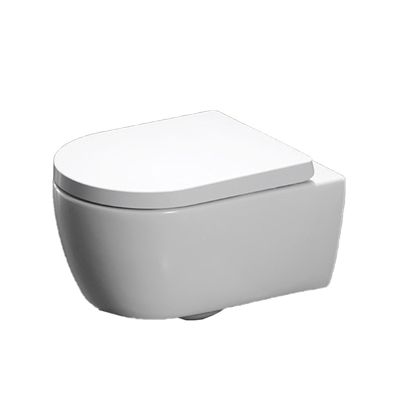Modern Ceramic Flush Toilet Wall Mount White Toilet Bowl for Washroom Clearhalo 'Bathroom Remodel & Bathroom Fixtures' 'Home Improvement' 'home_improvement' 'home_improvement_toilets' 'Toilets & Bidets' 'Toilets' 7035927