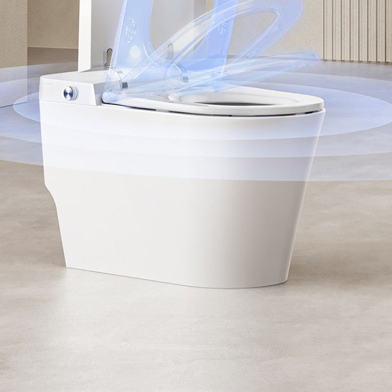 Stain Resistant Smart Toilet Deodorizing Elongated White Floor Mount Bidet Clearhalo 'Bathroom Remodel & Bathroom Fixtures' 'Bidets' 'Home Improvement' 'home_improvement' 'home_improvement_bidets' 'Toilets & Bidets' 7036467