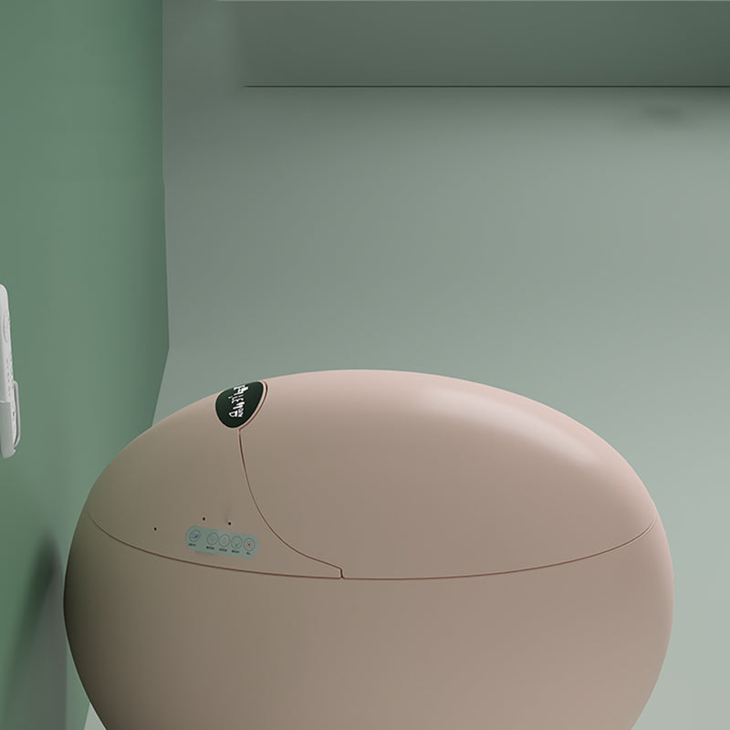 Round Smart Toilet Stain Resistant Deodorizing Floor Mount Bidet Clearhalo 'Bathroom Remodel & Bathroom Fixtures' 'Bidets' 'Home Improvement' 'home_improvement' 'home_improvement_bidets' 'Toilets & Bidets' 7036487