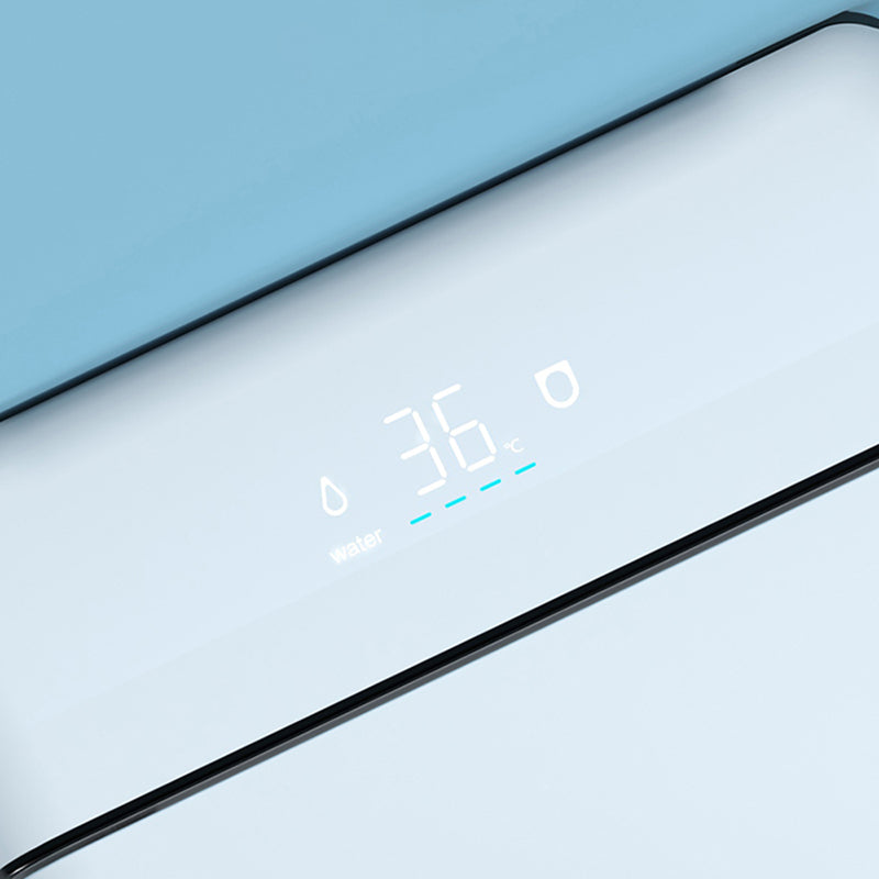 White Bidet Ceramic Heated Seat Elongated Foot Sensor Flush Smart Bidet in Tankless Clearhalo 'Bathroom Remodel & Bathroom Fixtures' 'Bidets' 'Home Improvement' 'home_improvement' 'home_improvement_bidets' 'Toilets & Bidets' 7036503