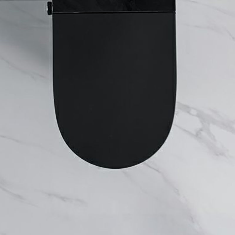 Black Smart Toilet Antimicrobial Foot Sensor Elongated Wall Hung Toilet Set Clearhalo 'Bathroom Remodel & Bathroom Fixtures' 'Bidets' 'Home Improvement' 'home_improvement' 'home_improvement_bidets' 'Toilets & Bidets' 7036563
