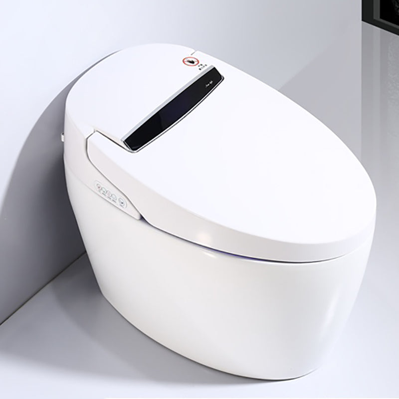 Contemporary Elongated Ceramic Dryer Water Pressure Control Floor Standing Bidet Beige Heating Seat Ring （Standard ) Clearhalo 'Bathroom Remodel & Bathroom Fixtures' 'Bidets' 'Home Improvement' 'home_improvement' 'home_improvement_bidets' 'Toilets & Bidets' 7036765