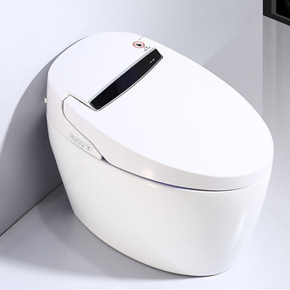 Contemporary Elongated Ceramic Dryer Water Pressure Control Floor Standing Bidet Beige Heating Seat Ring （Standard ) Clearhalo 'Bathroom Remodel & Bathroom Fixtures' 'Bidets' 'Home Improvement' 'home_improvement' 'home_improvement_bidets' 'Toilets & Bidets' 7036765